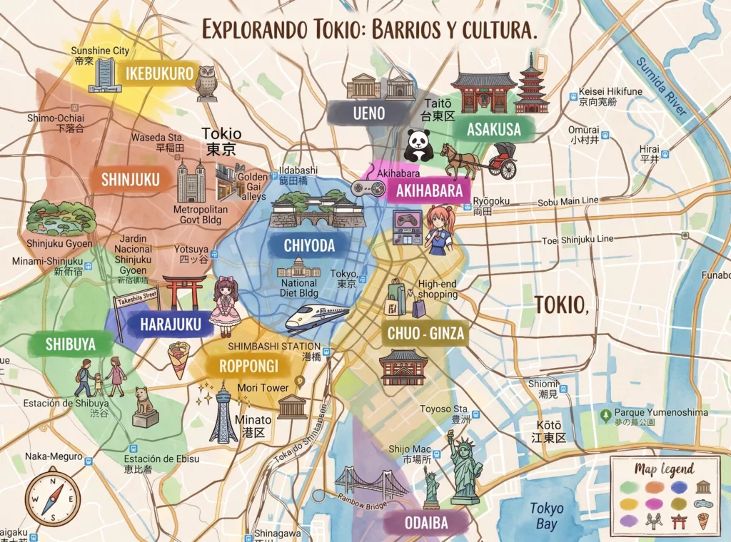 TOKIO Y SUS BARRIOS